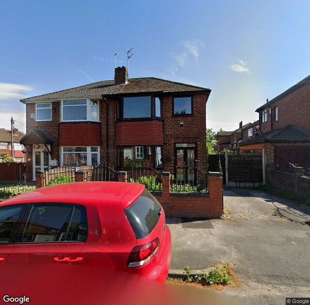 Street View image of 15 Silverstone Drive, M40 1RH, Manchester, the registered office