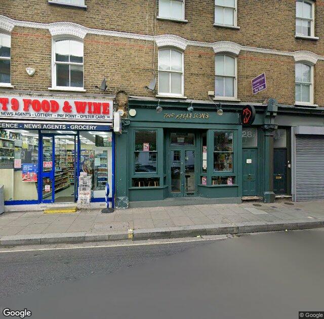 Street View image of 28 Parsons Green Lane, SW6 4HS, London, the registered office