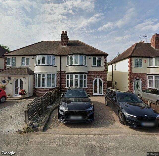 Street View image of 17 Delves Crescent, WS5 4LR, Walsall, the registered office