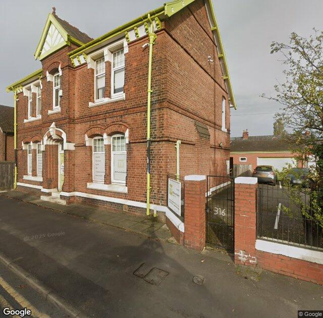Street View image of 316 Blackpool Road, PR2 3AE, Preston, the registered office