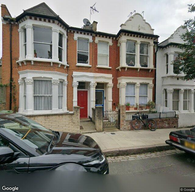 Street View image of 62 Witherington Road, N5 1PP, London, the registered office