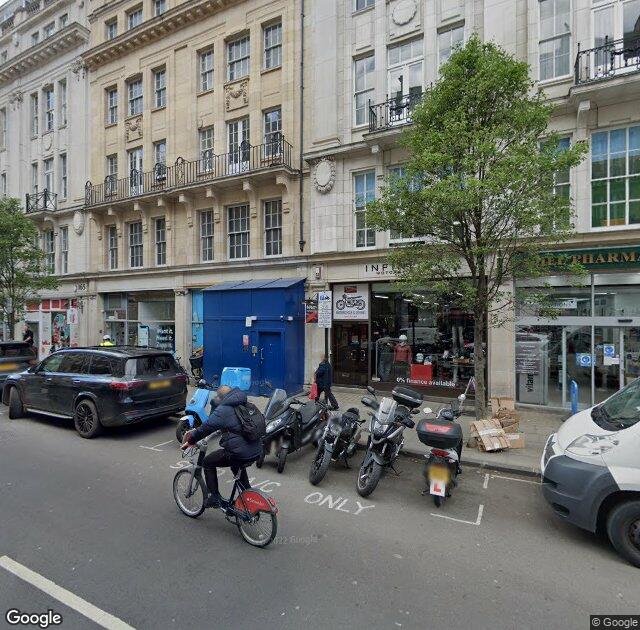 Street View image of 167-169 Great Portland Street, W1W 5PF, London, the registered office
