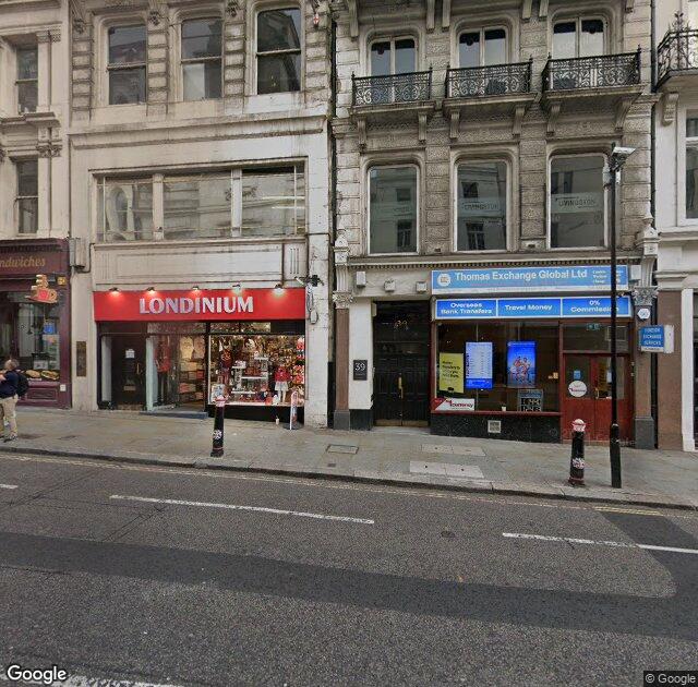 Street View image of 35-37 Ludgate Hill, EC4M 7JN, London, the registered office