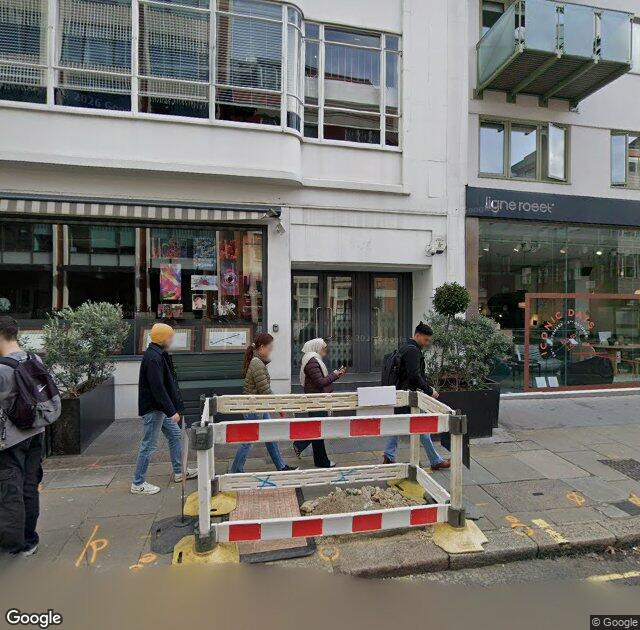 Street View image of 19-21 Mortimer Street, W1T 3JE, London, the registered office